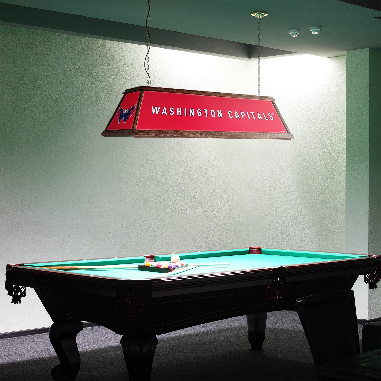 Washington Capitals Premium Pool Table Light Room View