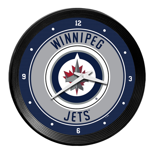 Winnipeg Jets Ribbed Wall Clock