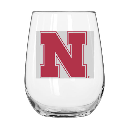 Nebraska Cornhuskers Stemless Wine Glass