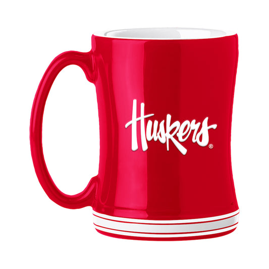 Nebraska Cornhuskers relief coffee mug