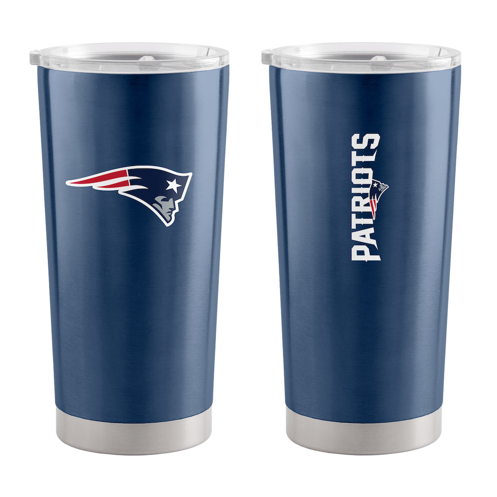 New England Patriots 20 oz stainless steel travel tumbler
