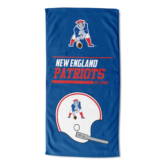 New England Patriots color block beach towel