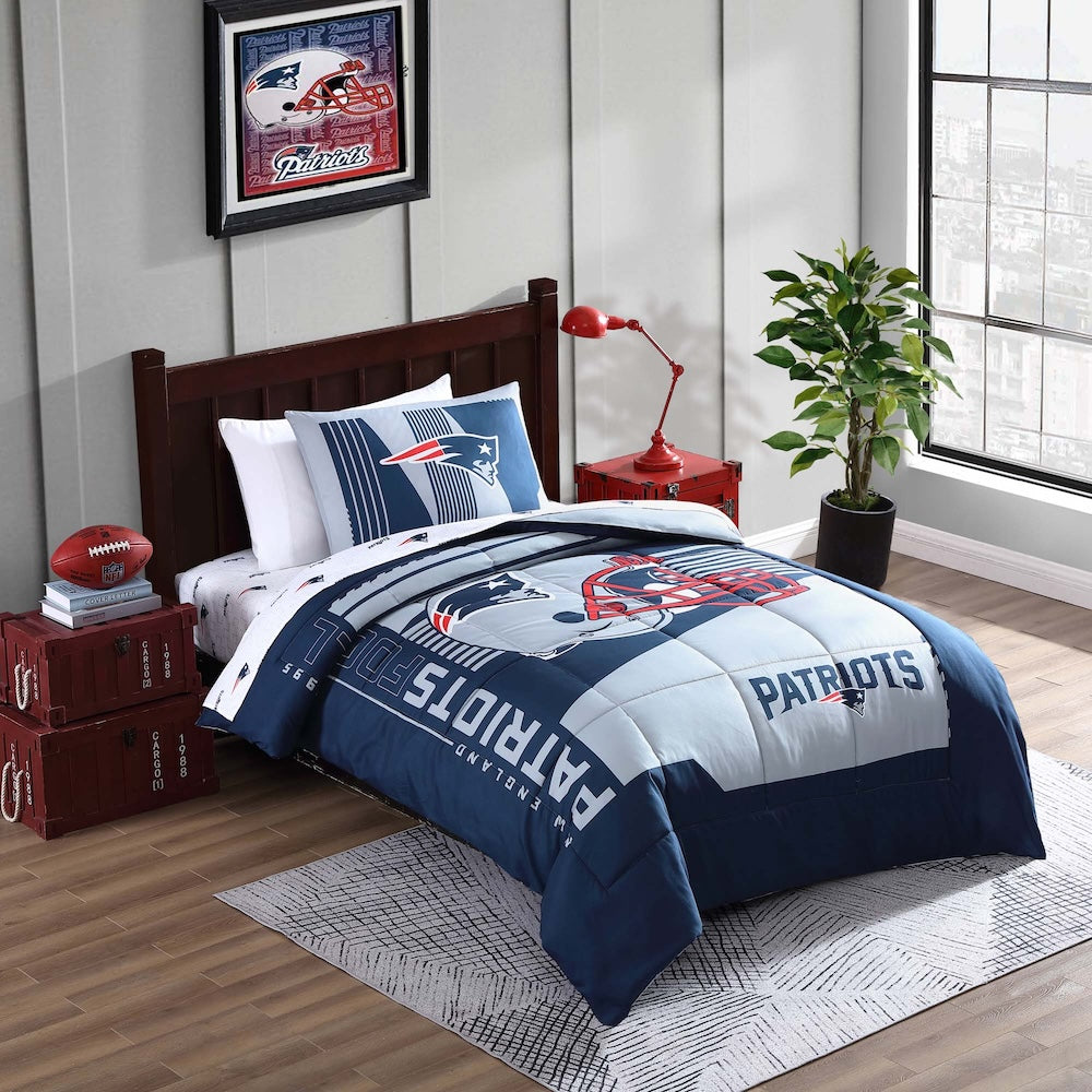 New England Patriots twin size bed in a bag