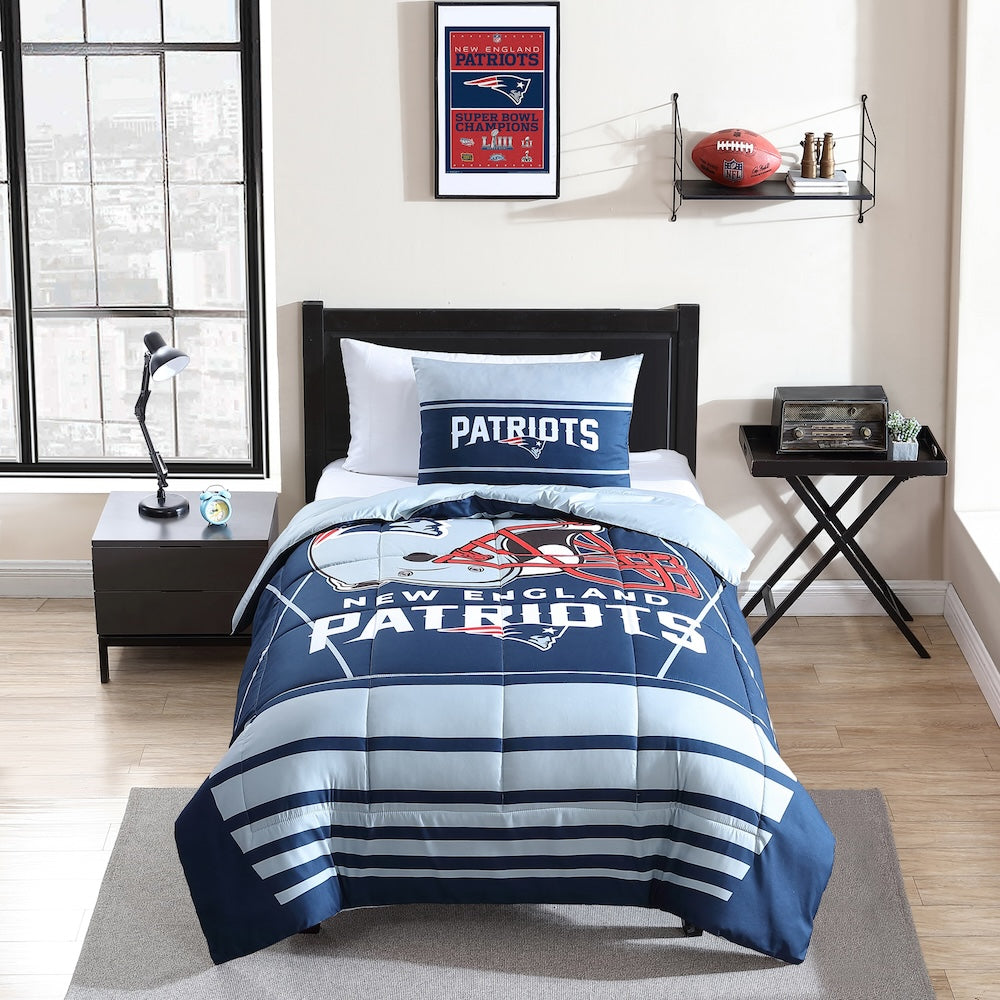 New England Patriots twin size comforter set