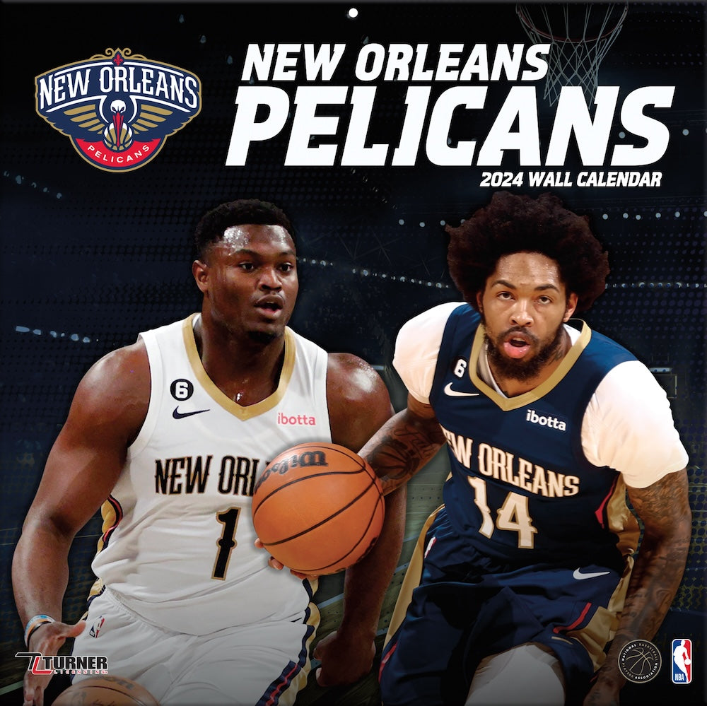 Buy NBA New Orleans Pelicans 2024 Photo Team Wall Calendar