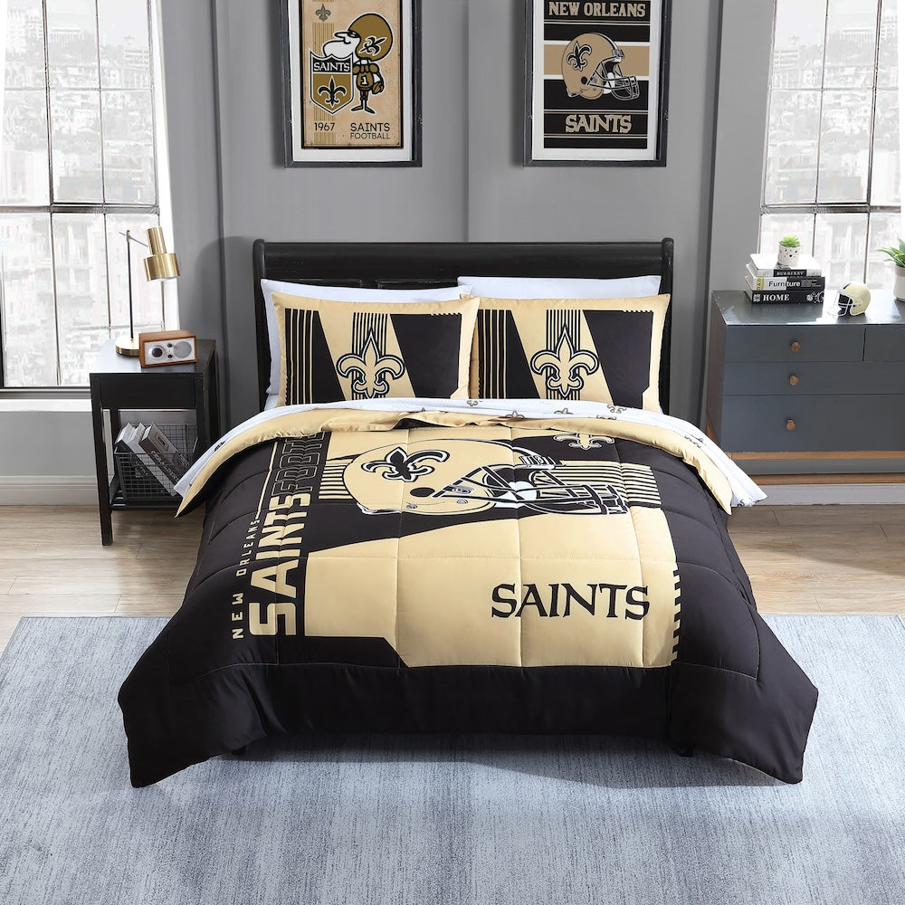 New Orleans Saints full size bed in a bag