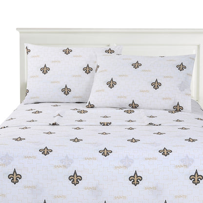 New Orleans Saints logo bedsheet set