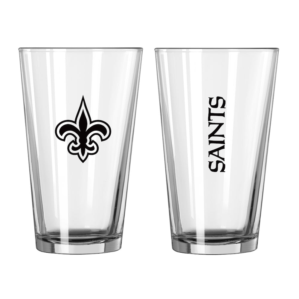 New Orleans Saints pint glass