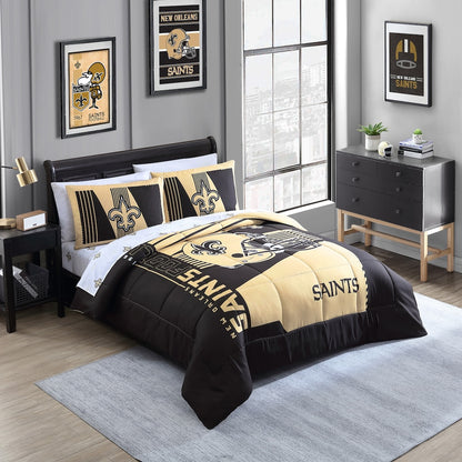 New Orleans Saints queen size bed in a bag
