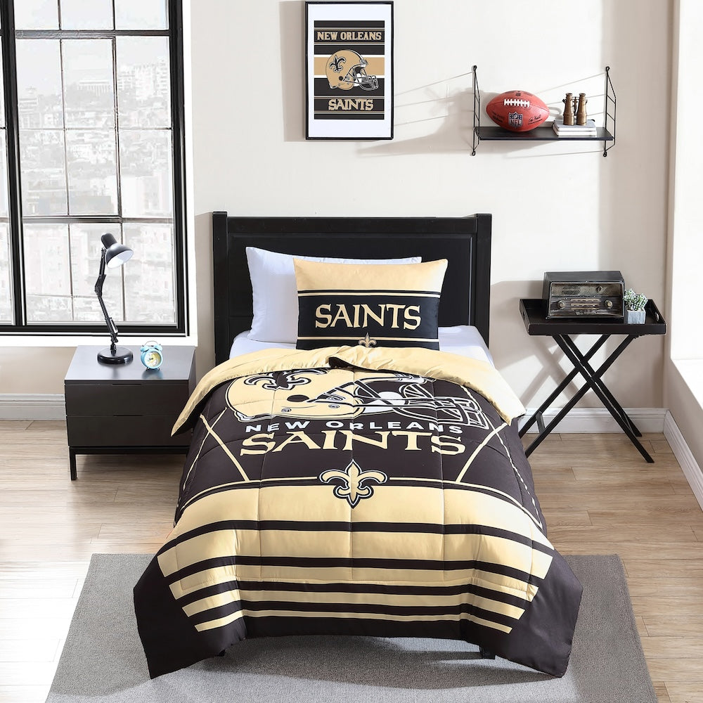 New Orleans Saints twin size comforter set