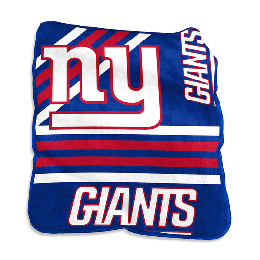 New York Giants Raschel throw blanket