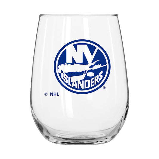 New York Islanders Stemless Wine Glass