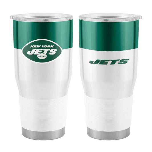 New York Jets 30 oz color block travel tumbler