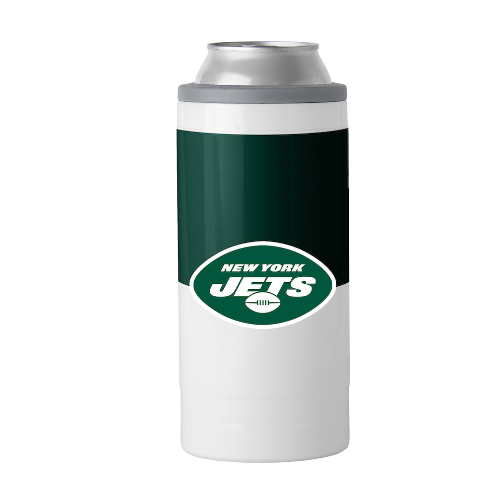 New York Jets colorblock slim can coolie