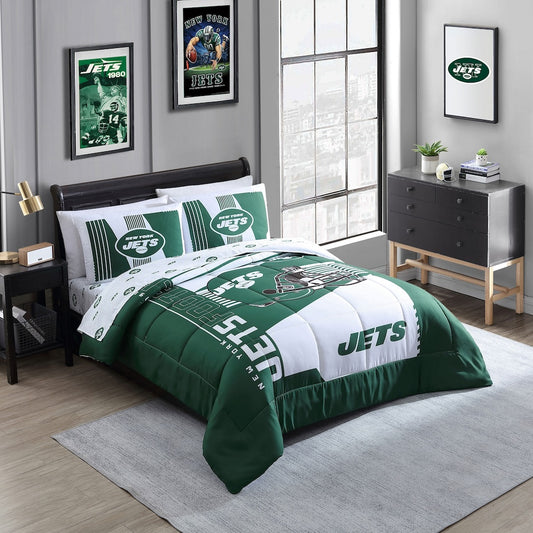 New York Jets queen size bed in a bag