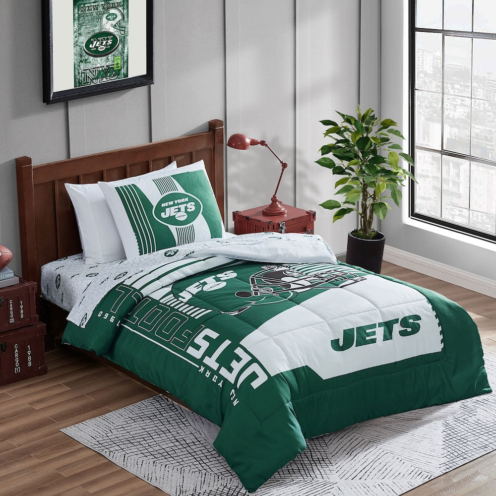 New York Jets twin size bed in a bag