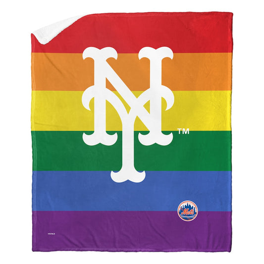 New York Mets PRIDE Sherpa Blanket