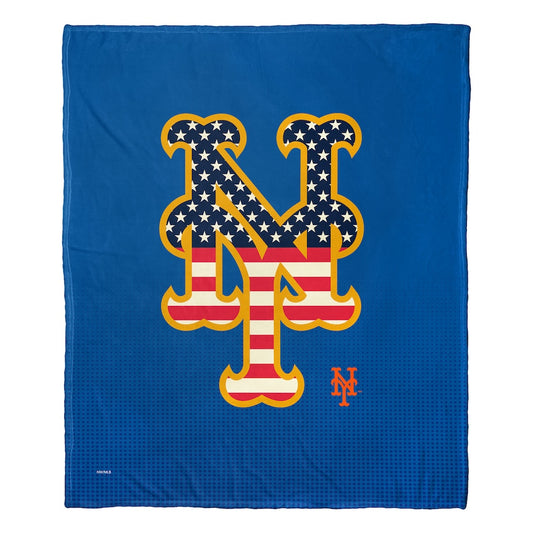 New York Mets CELEBRATE silk touch throw blanket