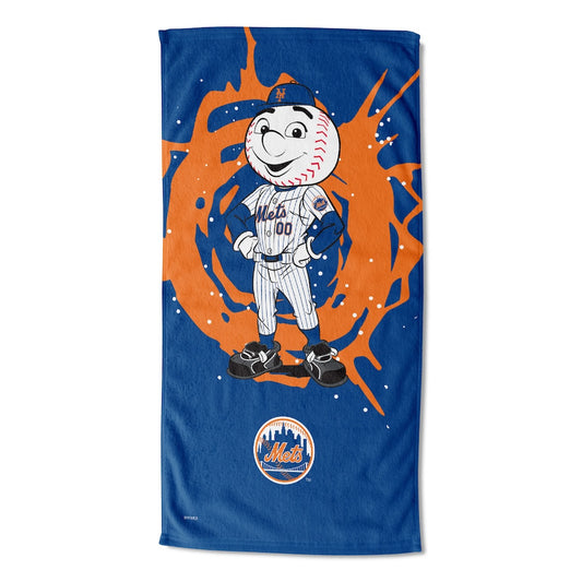 New York Mets color block beach towel