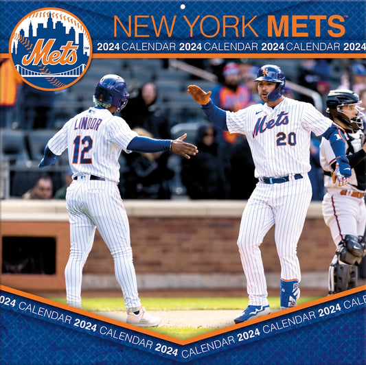 New York Mets Team Photos Wall Calendar