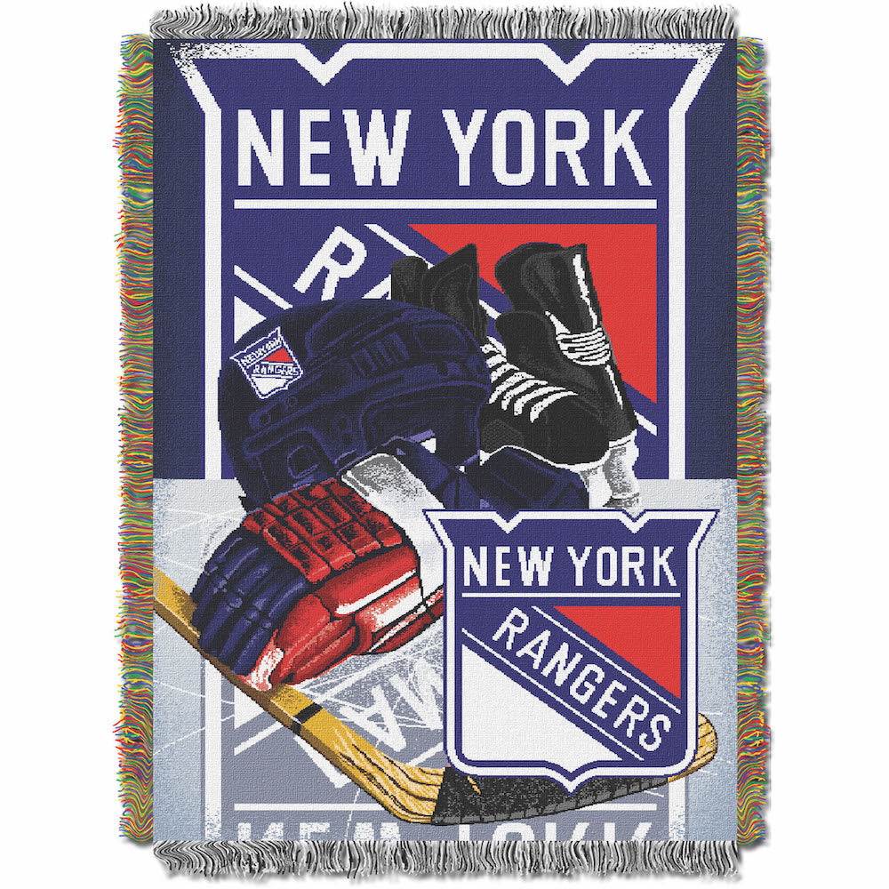 New York Rangers woven home ice tapestry