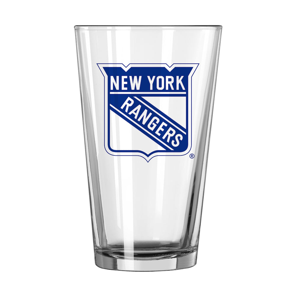 New York Rangers pint glass