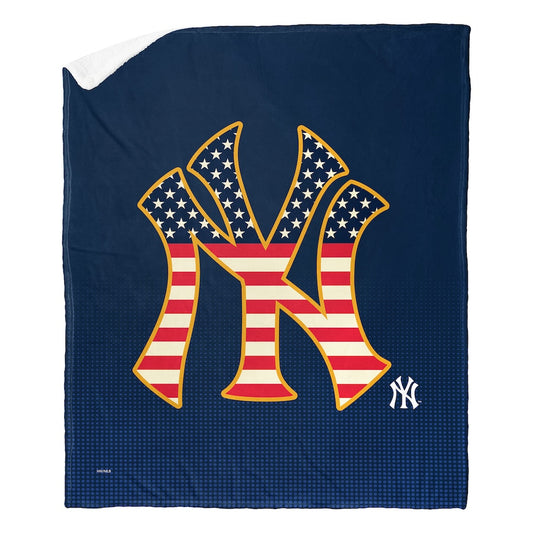 New York Yankees CELEBRATE Sherpa Blanket
