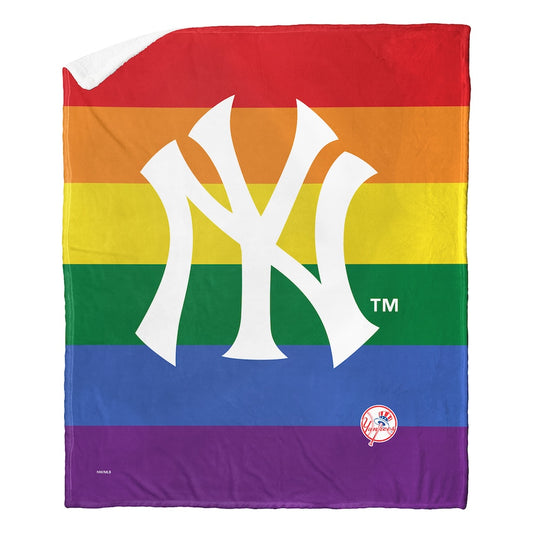 New York Yankees PRIDE Sherpa Blanket