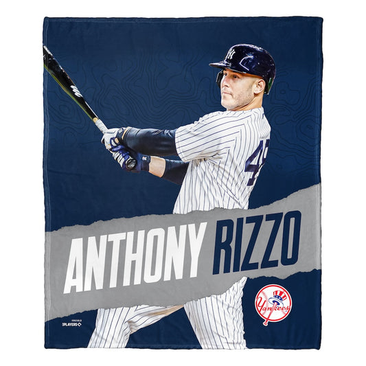 New York Yankees Anthony Rizzo silk touch throw blanket