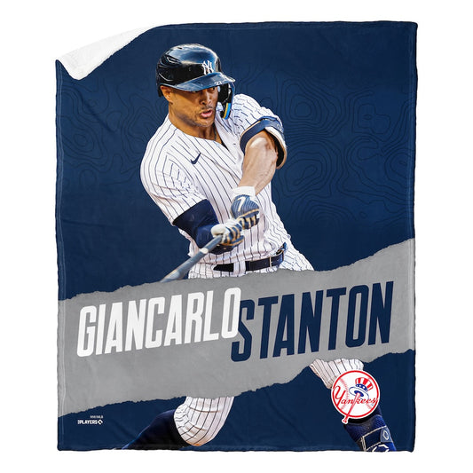 New York Yankees Giancarlo Stanton Sherpa Blanket