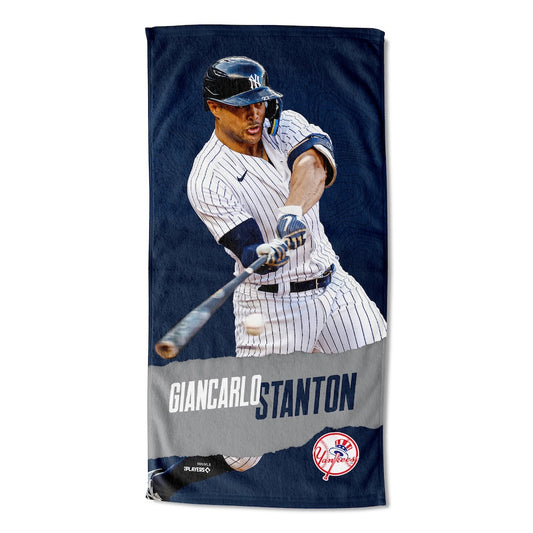 New York Yankees color block beach towel