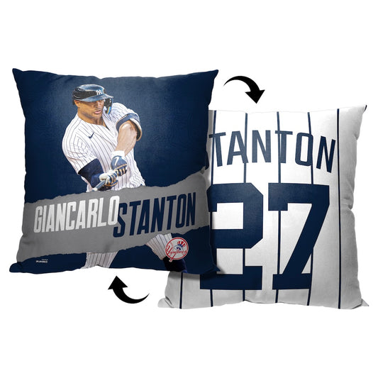 New York Yankees Giancarlo Stanton throw pillow