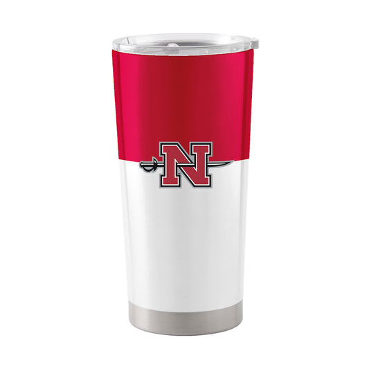 Nicholls State Colonels 20 oz color block travel tumbler