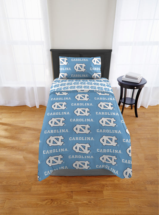 North Carolina Tar Heels twin size bed in a bag