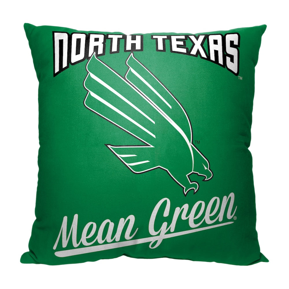 North Texas Mean Green OFFICIAL throw pillow