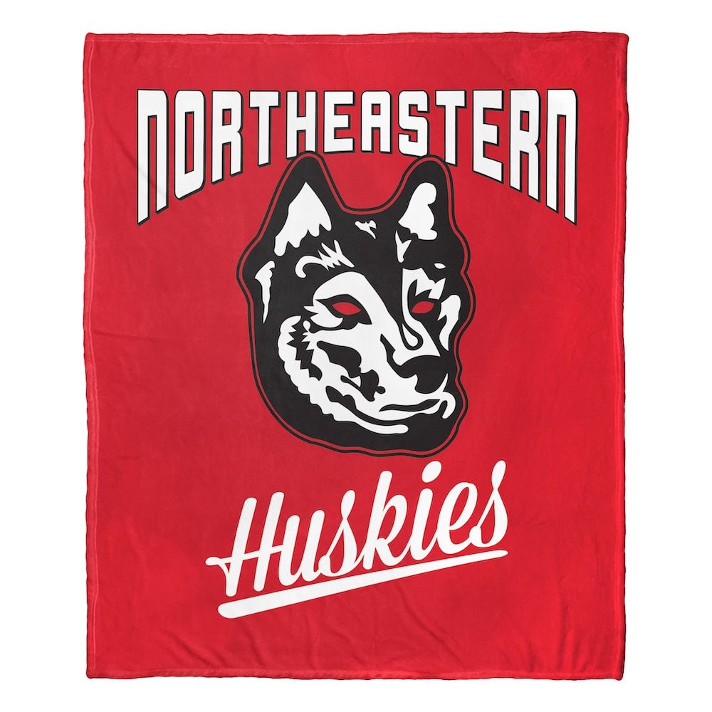 Northeastern Huskies official silk touch throw blanket