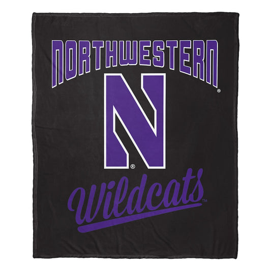 Northwestern Wildcats official silk touch throw blanket