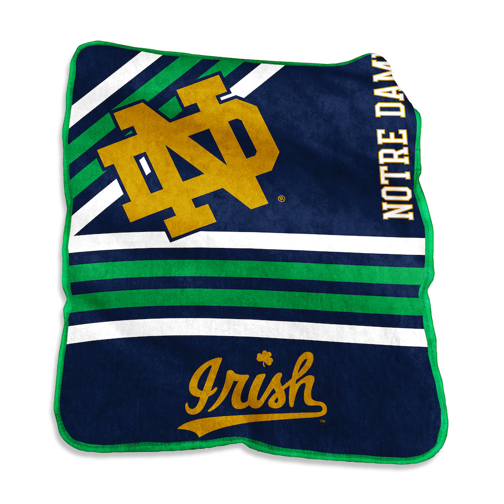 Notre Dame Fighting Irish Raschel throw blanket
