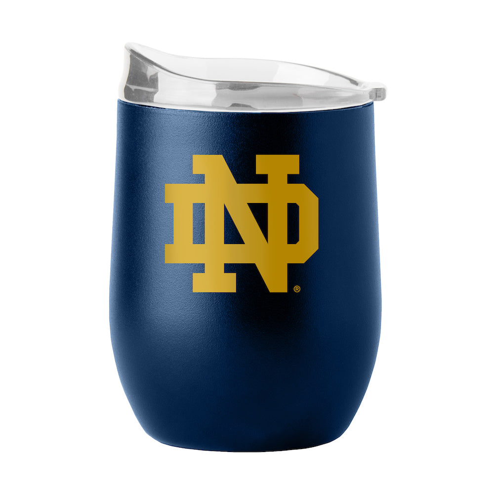 Notre Dame Fighting Irish curved drink tumbler