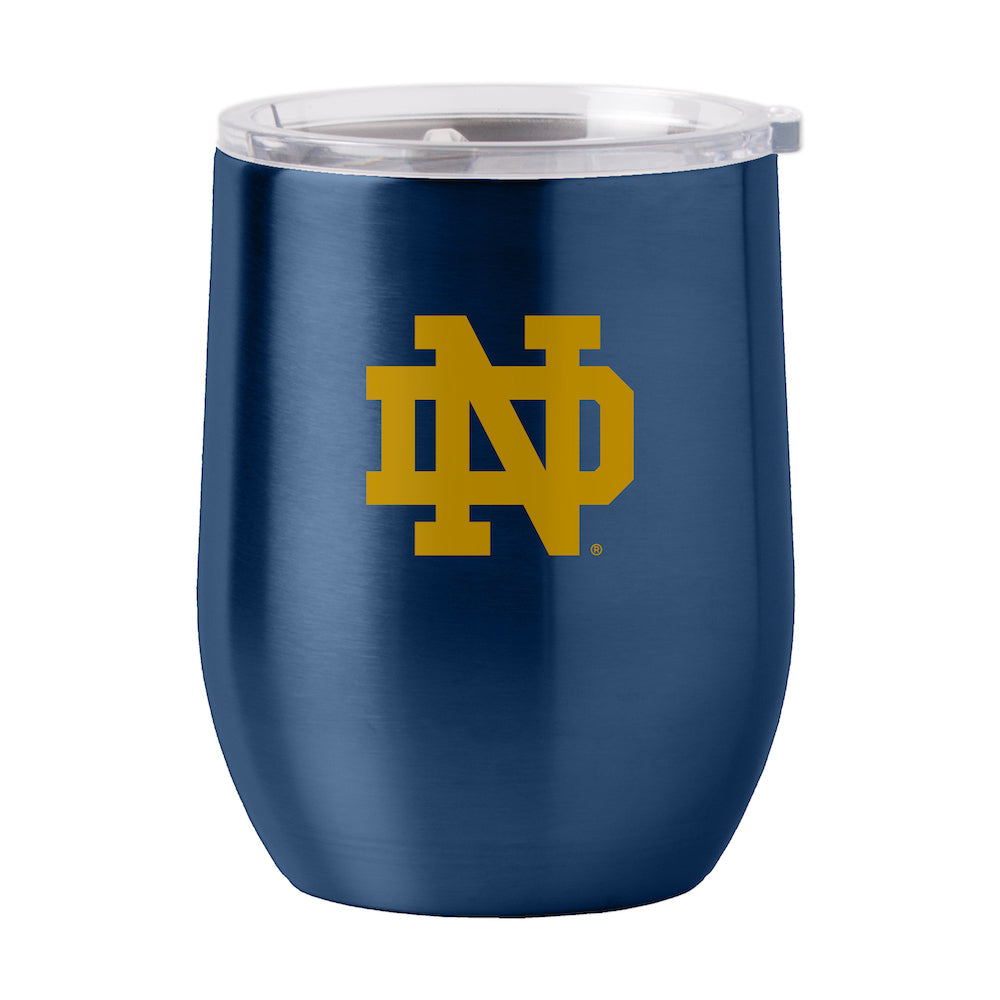 Notre Dame Fighting Irish stainless steel curved drink tumbler