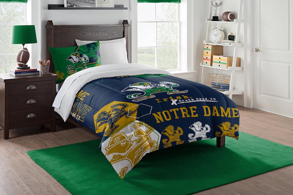 Notre Dame Fighting Irish twin size comforter set