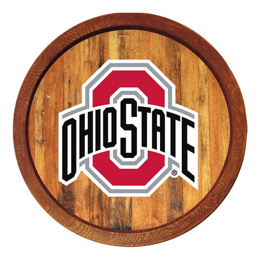 Ohio State Buckeyes Barrel Top Sign