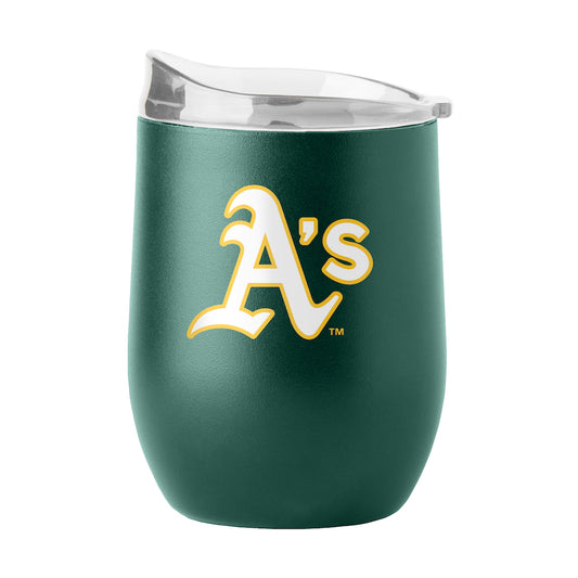 Oakland A's curved drink tumbler
