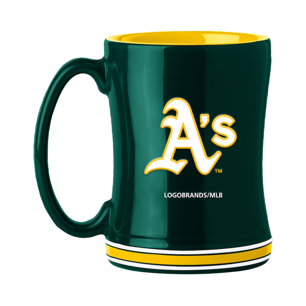 Oakland A's relief coffee mug
