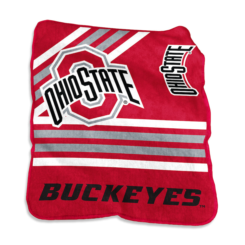 Ohio State Buckeyes Raschel throw blanket