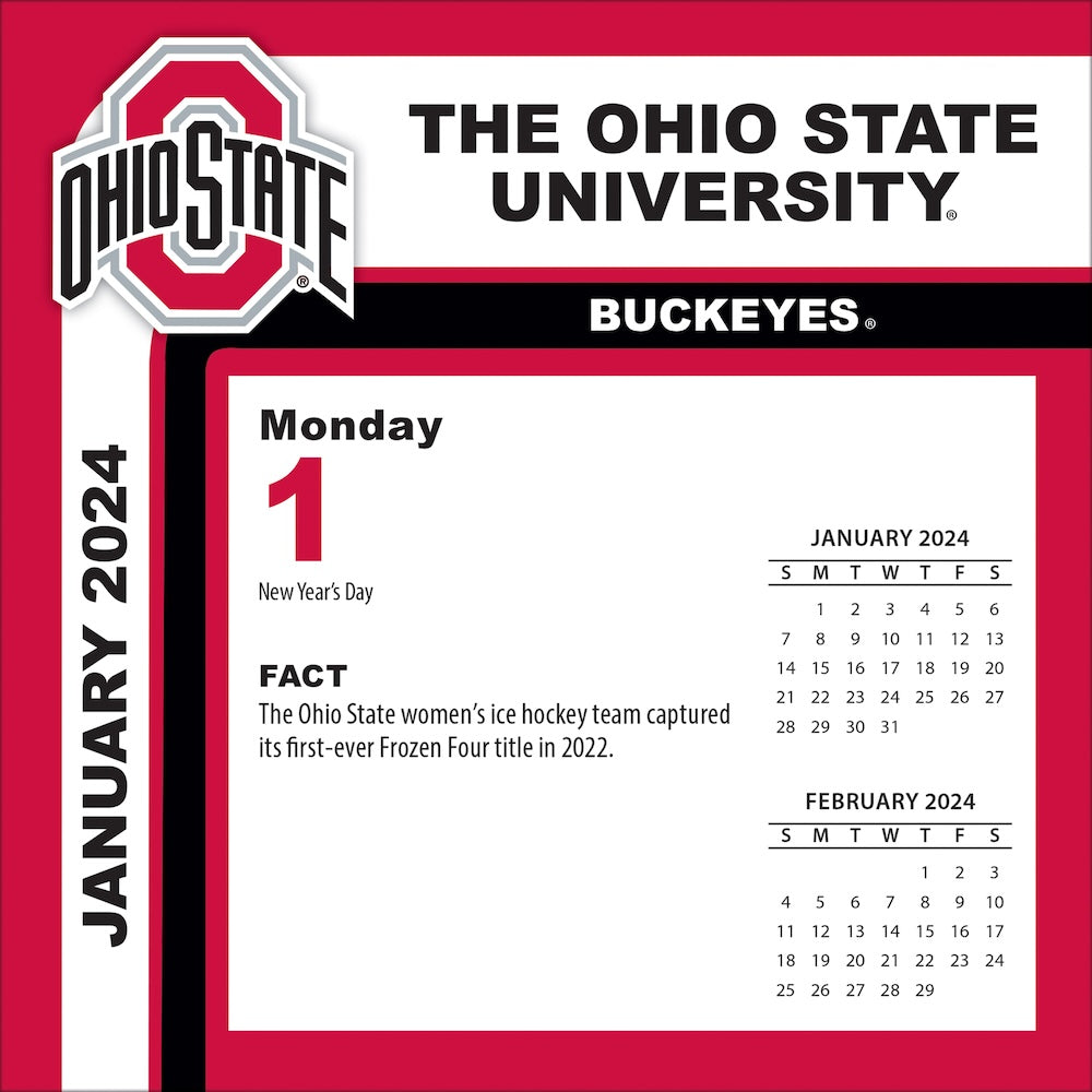 Buy NCAA Ohio State Buckeyes 2024 PageADay Desk Calendar