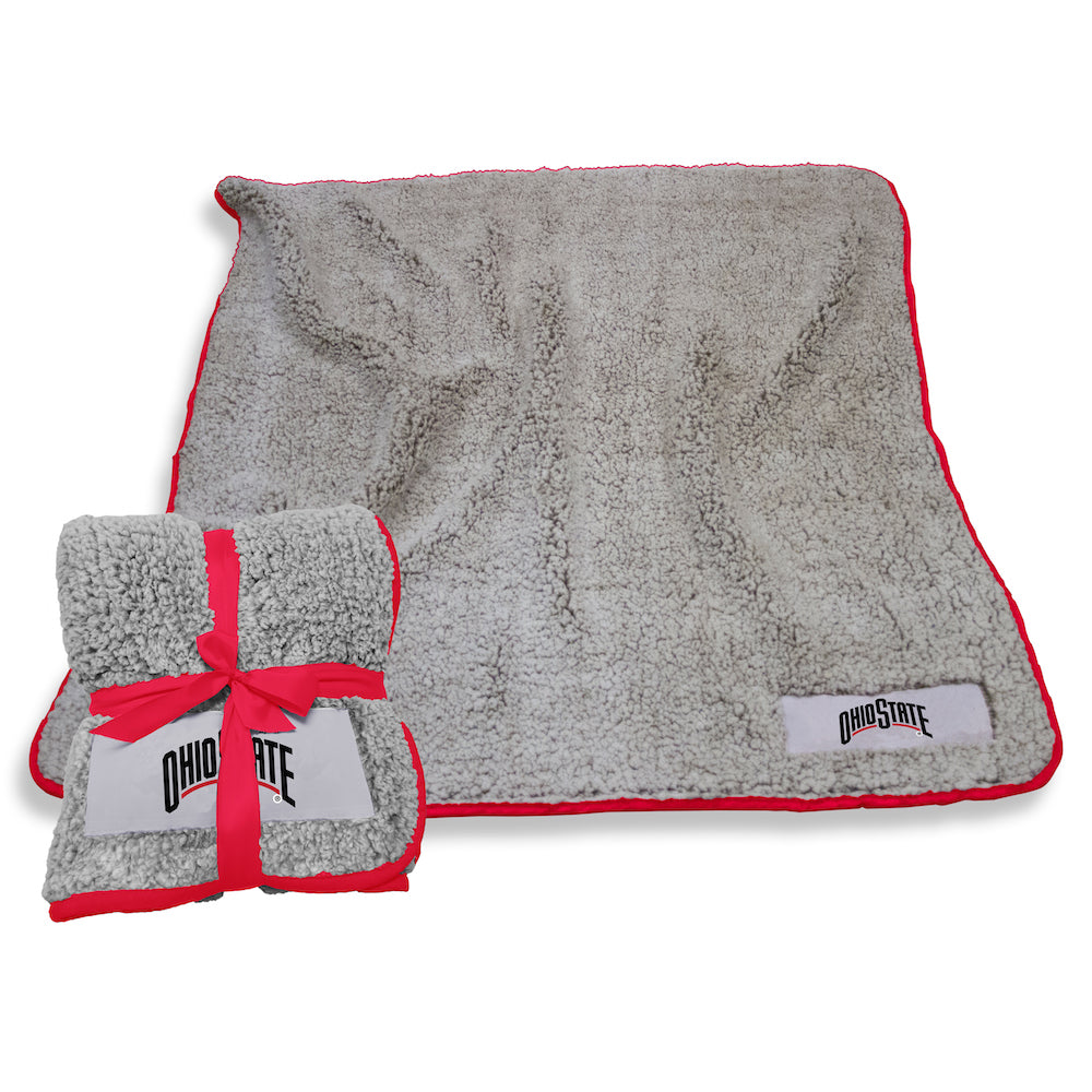 Ohio State Buckeyes Frosty Fleece blanket