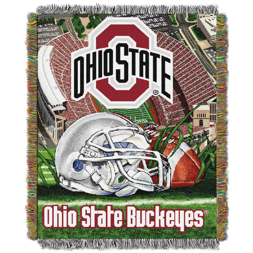 Ohio State Buckeyes woven home field tapestry