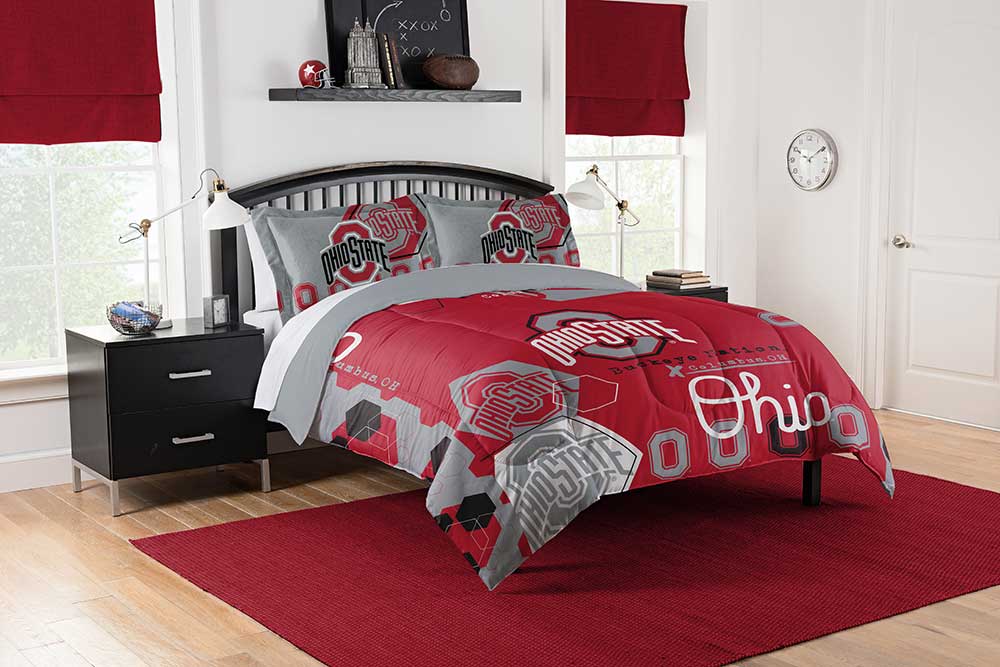 Ohio State Buckeyes king size comforter set