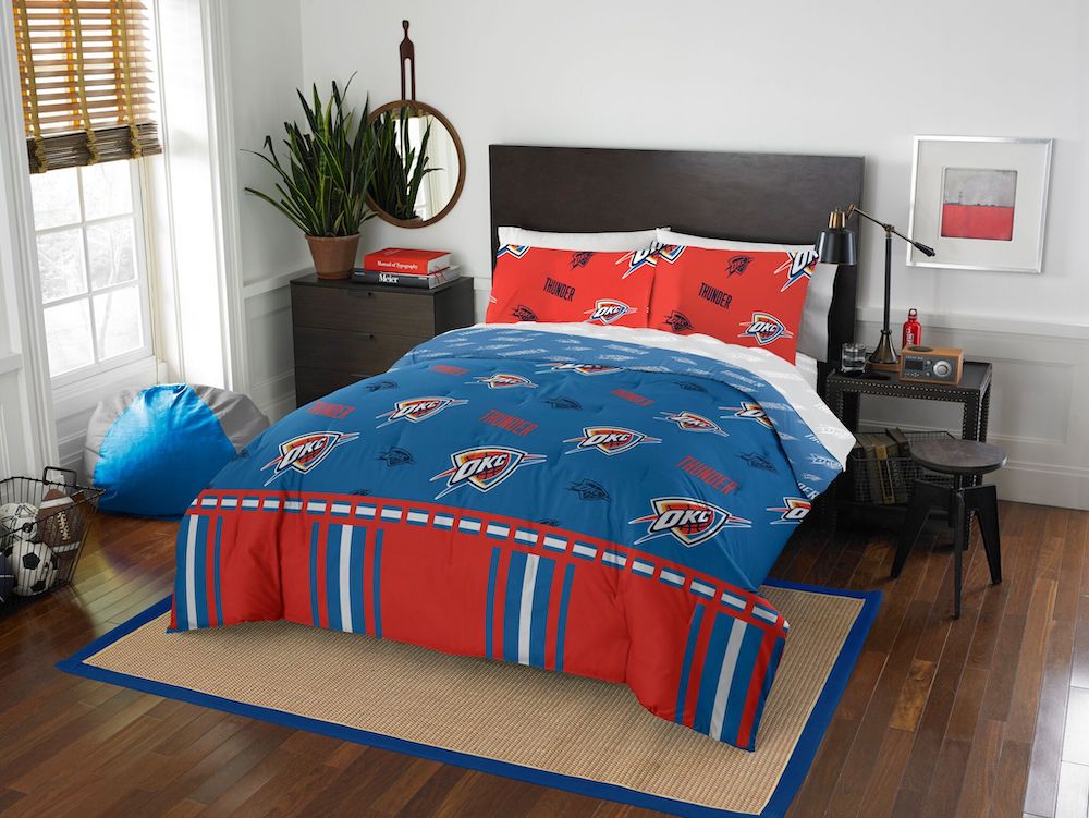 Oklahoma City Thunder full size bed in a bag